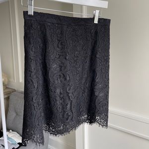 Wilfred Black Lace Mini Skirt